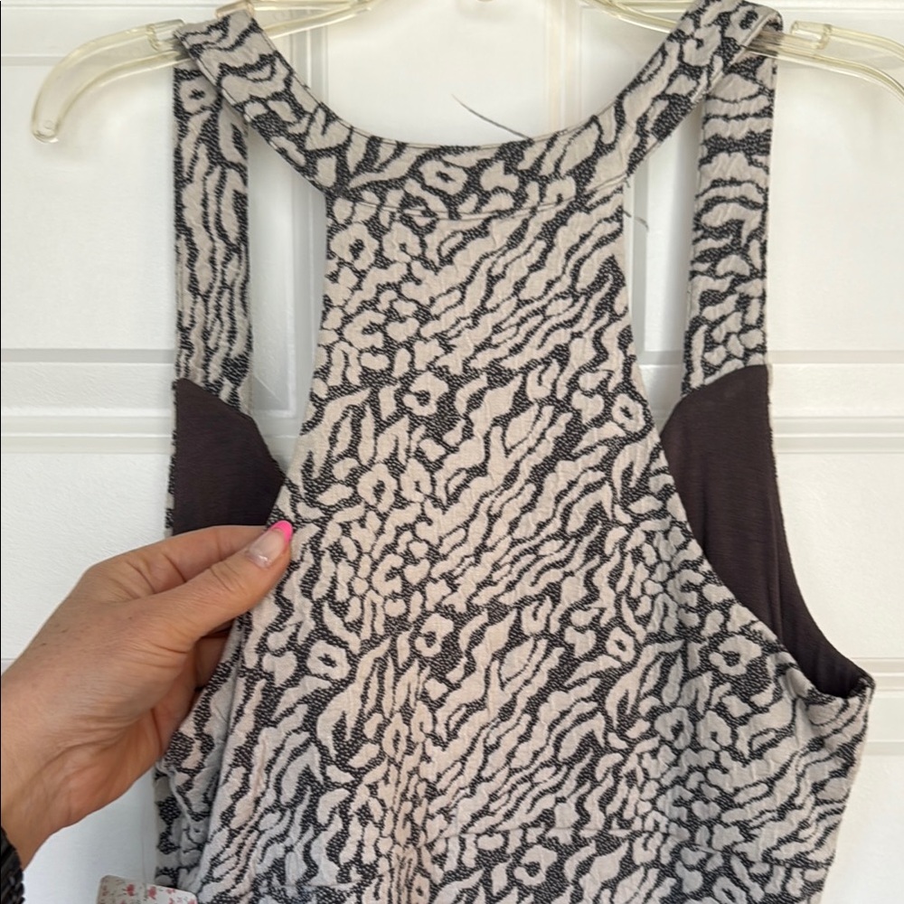 Free People Gray and White Animal Print Dress - Picture 4 of 6